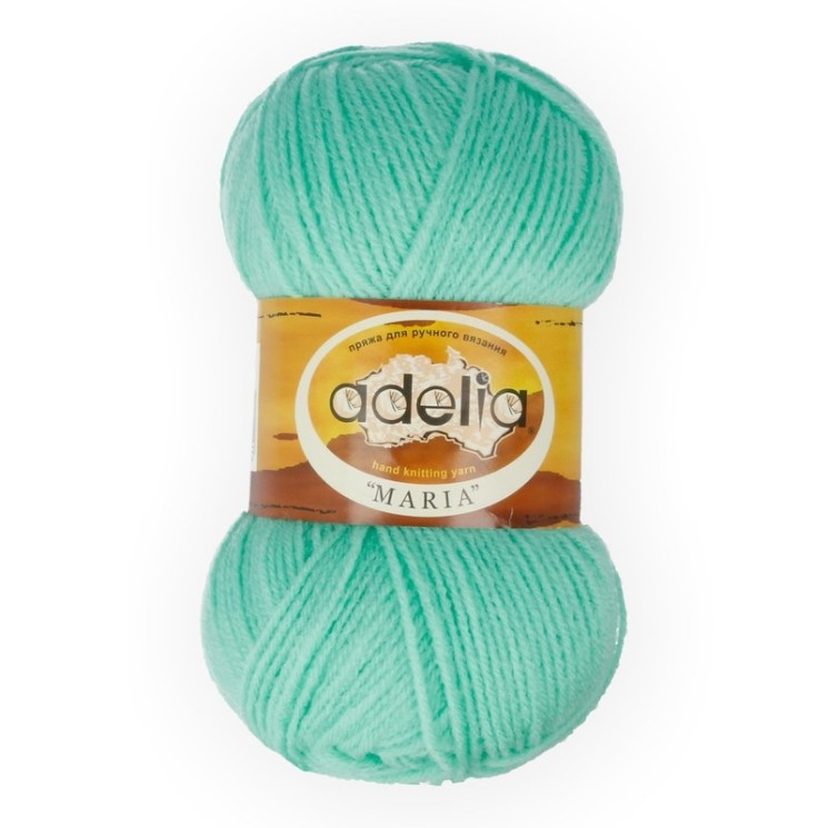 Пряжа ADELIA MARIA (100% акрил) 10х50г/227м цв.28 св.зелёный упак