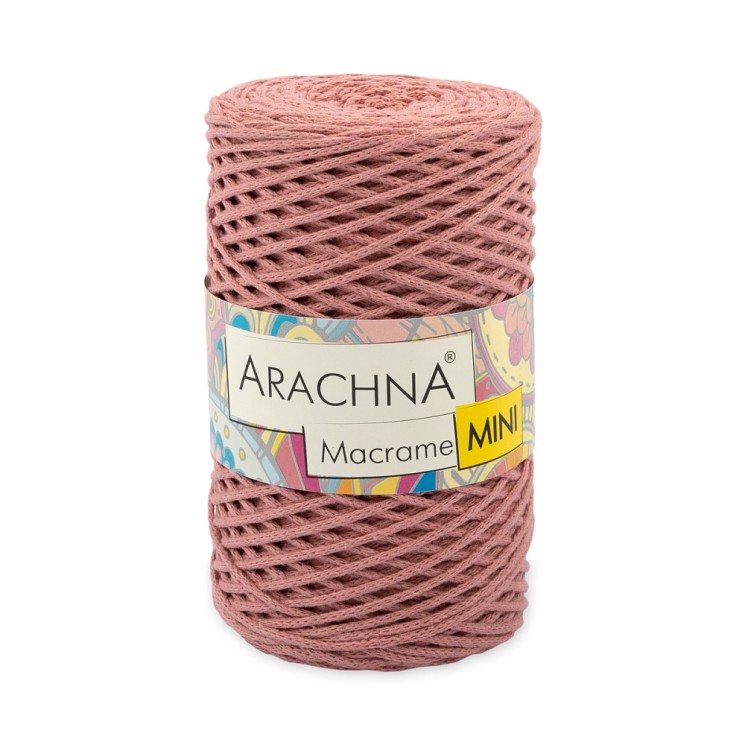 Пряжа ARACHNA Macrame Mini (80% хлопок, 20% полиэстер) 4х250г/200м цв.46 античная роза