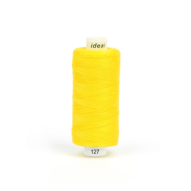 Нитки бытовые IDEAL 40/2 366м 100% п/э, цв.127 желтый