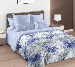 Ткань Перкаль 110 г/м 100% хлопок шир.235 см арт.D.661541П255 цв.синий рул.33м (±5м)