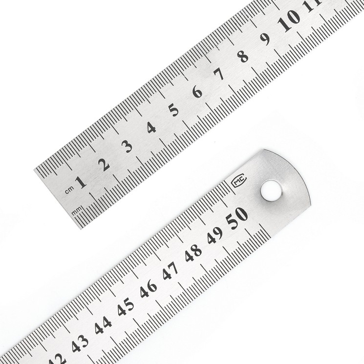 Линейка стальная Maxwell арт.MAX.8106 50 см, 0.5 мм, ПВХ чехол