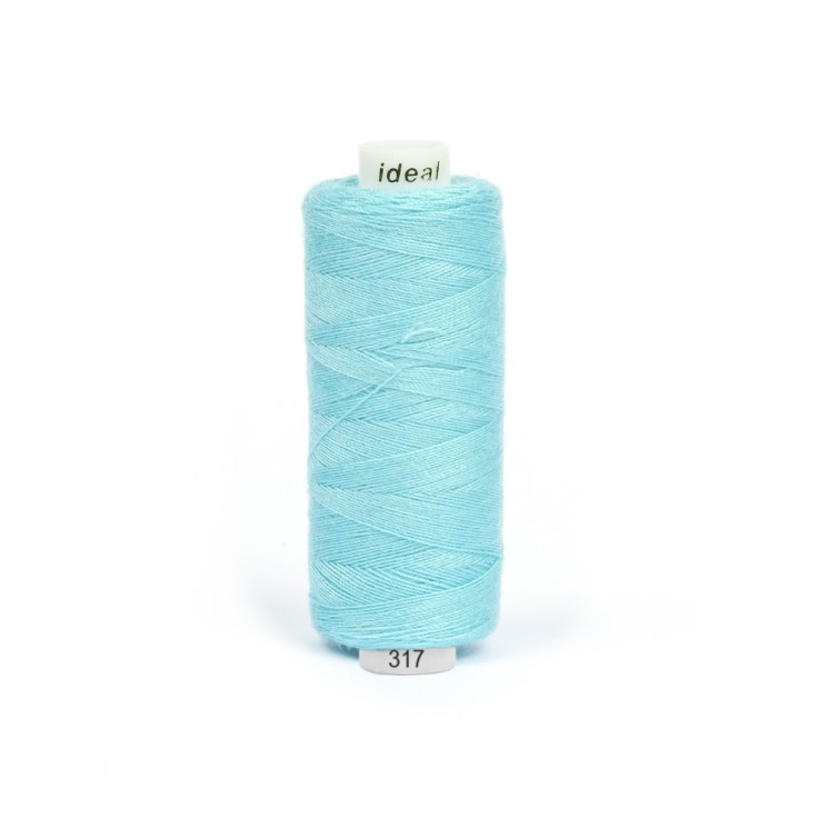 Нитки бытовые IDEAL 40/2 366м 100% п/э, цв.317 голубой