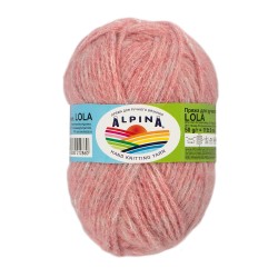 Пряжа ALPINA LOLA (55% акрил, 31% полиамид, 14% альпака) 10х50г/115м цв.06 розовый