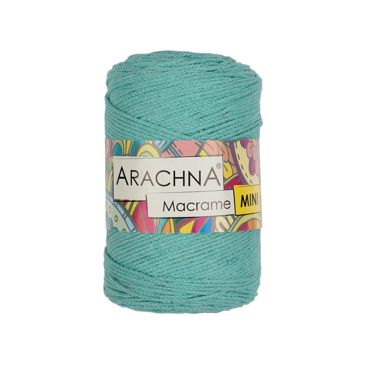 Пряжа ARACHNA Macrame Mini (80% хлопок, 20% полиэстер) 4х250г/200м цв.19 мятный