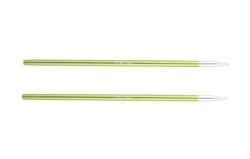 47501 Knit Pro Спицы съемные Zing 3,5мм для длины тросика 28-126см, алюминий, хризолитовый (зеленый) 2шт