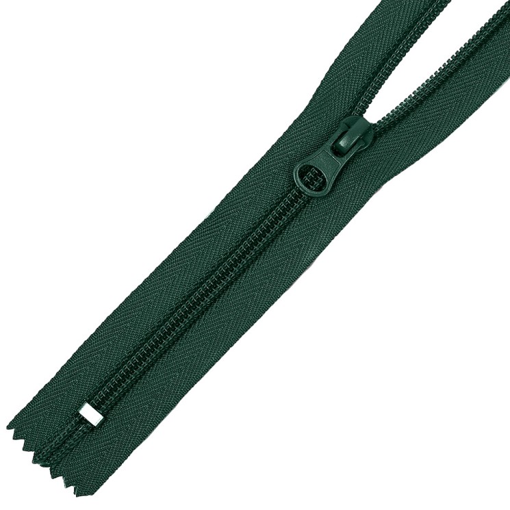 Молния MaxZipper пласт. спираль №5-N 18см н/р цв.F273 т.зеленый уп.50шт