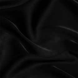 Ткань шелк Армани 90г/м 97% ПЭ 3% Спандекс шир.150см арт.TBYArm-016 цв.16 черный рул.25м