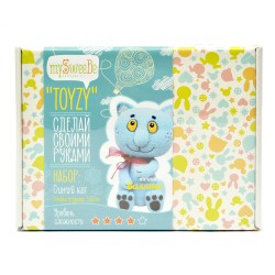 Набор для изготовления текстильной игрушки Toyzy арт.TZ-F004_2 "Синий кот" Валяние