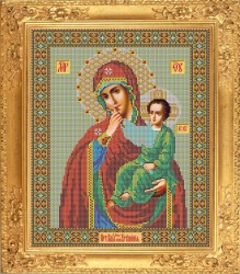 Набор для вышивания бисером GALLA COLLECTION арт.И 024 Икона Божией Матери Отрада или утешение 26x32 см