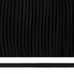 Резинка TBY шляпная (шнур круглый) цв.F322 черный 4,0мм рул.50м