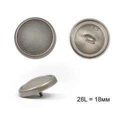 Пуговицы металлические С-ME343 цв.серебро 28L-18мм, на ножке, 12шт