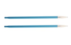 47503 Knit Pro Спицы съемные Zing 4мм для длины тросика 28-126см, алюминий, сапфир (т.синий) 2шт