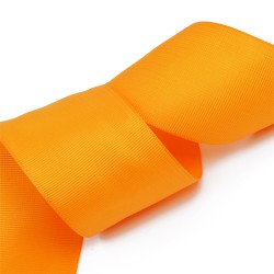 Лента Ideal репсовая в рубчик шир.50мм цв. 668 (053) оранжевый уп. 27,42м