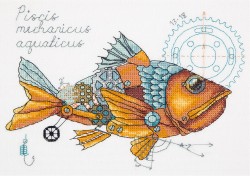 Набор для вышивания PANNA арт. M-1914 Рыба механическая 25х18 см