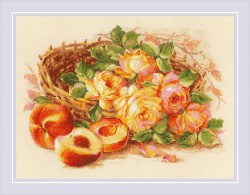 Набор для вышивания РИОЛИС арт.1827 Сочный персик 40х30см