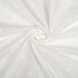 Ткань шитье TBY-958-01 100г/м 100% хлопок шир.150(138)см цв.белый рул.14,62м