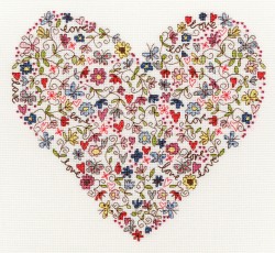 Набор для вышивания Bothy Threads арт.XKA1 Love Heart (Любимое сердце) 24х26 см