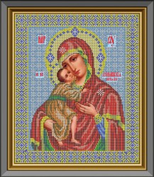 Набор для вышивания бисером GALLA COLLECTION арт.И 033 Икона Божией Матери Феодоровская 26x31 см