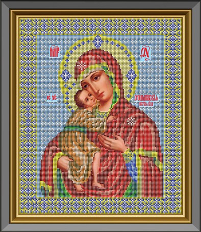 Набор для вышивания бисером GALLA COLLECTION арт.И 033 Икона Божией Матери Феодоровская 26x31 см