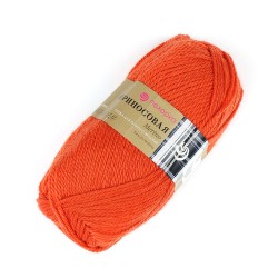 Пряжа для вязания ПЕХ "Мериносовая" (50% шерсть, 50% акрил) 10х100г/200м цв.284 оранжевый