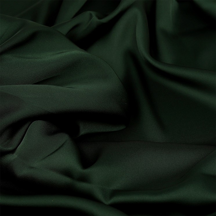 Ткань шелк Армани 90г/м 97% ПЭ 3% Спандекс шир.150см арт.TBYArm-133-2 цв.133 т.зеленый рул.25м