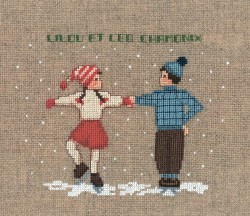 Набор для вышивания Le Bonheur des Dames арт.2327 Deux Danseurs (Два танцора на льду) 12х15 см