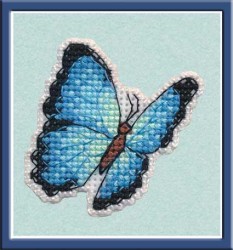 Набор для вышивания ОВЕН арт. 1172 Значок-голубая Морфа 5/5х5/5 см упак (1 шт)