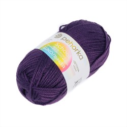 Пряжа для вязания ПЕХ Школьная (100% акрил) 5х50г/150м цв.698 т.фиолетовый