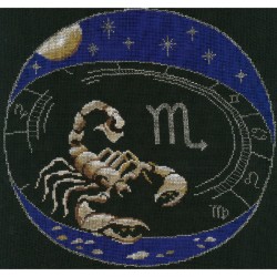 Набор для вышивания мулине НИТЕКС арт.0139 Скорпион 31х31 см