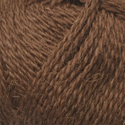 Пряжа для вязания ПЕХ "Деревенская" (100% полугрубая шерсть) 10х100г/250м цв.251 коричневый