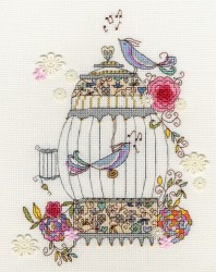 Набор для вышивания Bothy Threads арт.XKA3 Love Birds (Любимые птицы) 20х25 см
