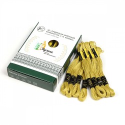Нитки мулине цв.4500 св.оливковый 24х8м С-Пб