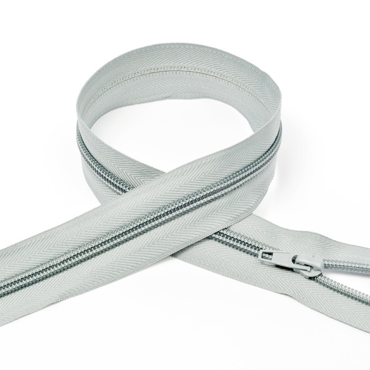 Молния MaxZipper пласт. спираль №5-N 35см цв.F314 св.серый