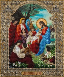 Набор для вышивания PANNA арт. CM-1662 Икона Благословение детей 25,5х30,5 см