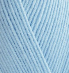 Пряжа для вязания Ализе Happy Baby (65% акрил/ 35% полиамид) 5х100г/350м цв.183 св.голубой упак (1 упак)