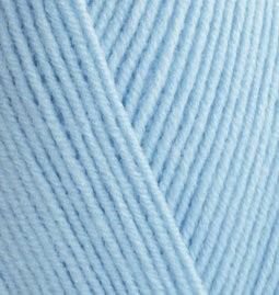 Пряжа для вязания Ализе Happy Baby (65% акрил/ 35% полиамид) 5х100г/350м цв.183 св.голубой упак (1 упак)
