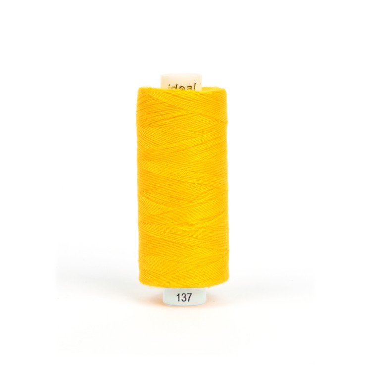 Нитки бытовые IDEAL 40/2 366м 100% п/э, цв.137 желтый