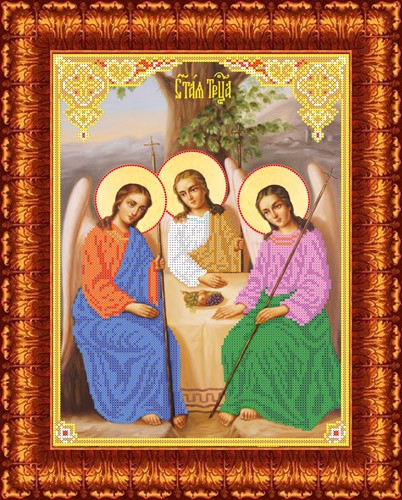 Рисунок на ткани КАРОЛИНКА арт. КБИ-3022 Святая Троица 26,2х35 см