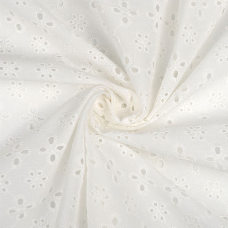 Ткань шитье TBY-8126-01 100г/м 100% хлопок шир.150 (138)см цв.белый рул.14,62м