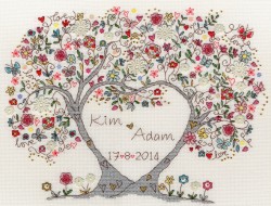 Набор для вышивания Bothy Threads арт.XKA4 Love Blossoms (Любимые цветы) 34х26 см