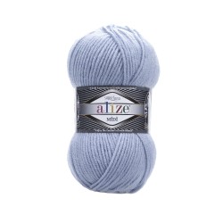 Пряжа для вязания Ализе Superlana midi (25% шерсть, 75% акрил) 5х100г/170м цв.480 св.голубой