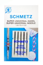 Иглы для бытовых швейных машин Schmetz стандартные покрытием антиклей 130/705H-SU №100 уп.5 игл