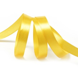 Лента атласная 1/2" (12мм) цв.3016 т.желтый IDEAL уп.27,4 м