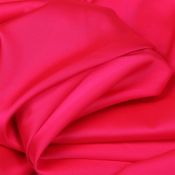 Ткань шелк Армани 90г/м 97% ПЭ 3% Спандекс шир.150см арт.TBYArm-152 цв.152 розовый неон рул.25м