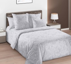 Ткань Перкаль 110 г/м 100% хлопок шир.235 см арт.D.661601П255 цв.серый рул.33м (±5м)