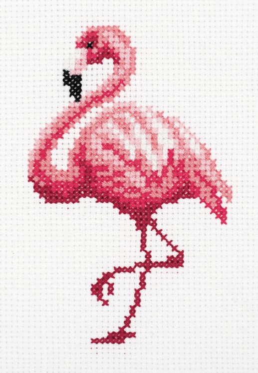 Набор для вышивания KLART арт. 8-452 Фламинго 10х14 см