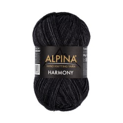 Пряжа ALPINA HARMONY (100% мериносовая шерсть) 10х50г/175м цв.02 черный