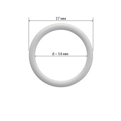 Кольцо для бюстгальтера металл ARTA.F.2831 14мм, цв.001 белый, уп.50шт