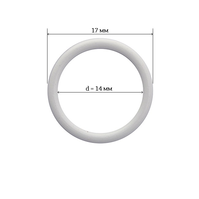 Кольцо для бюстгальтера металл ARTA.F.2831 14мм, цв.001 белый, уп.50шт