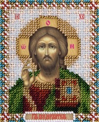 Набор для вышивания PANNA арт. CM-1819 Икона Господа Вседержителя 8,5х11 см